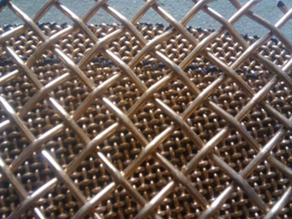 铜丝轧花网图片4